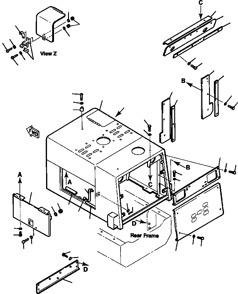 Дверь правая 417-54-11940 KOMATSU
