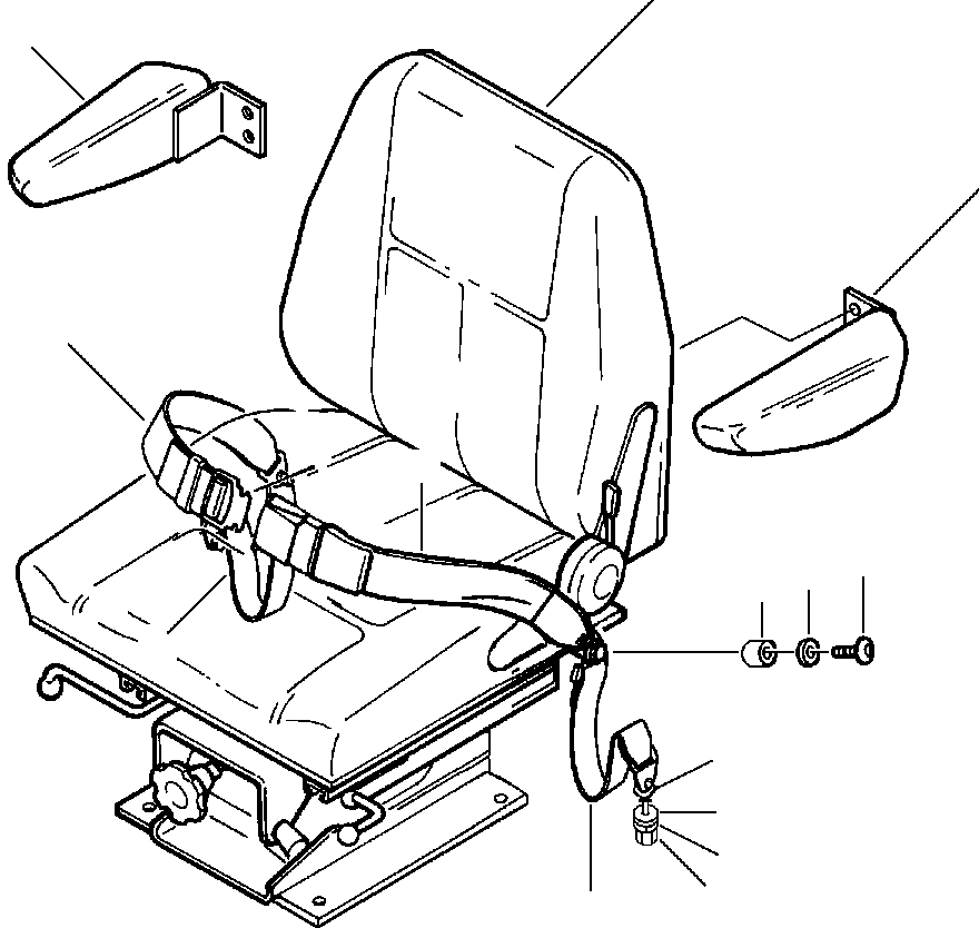 SAFETY BELT KIT 927 597 C3 KOMATSU