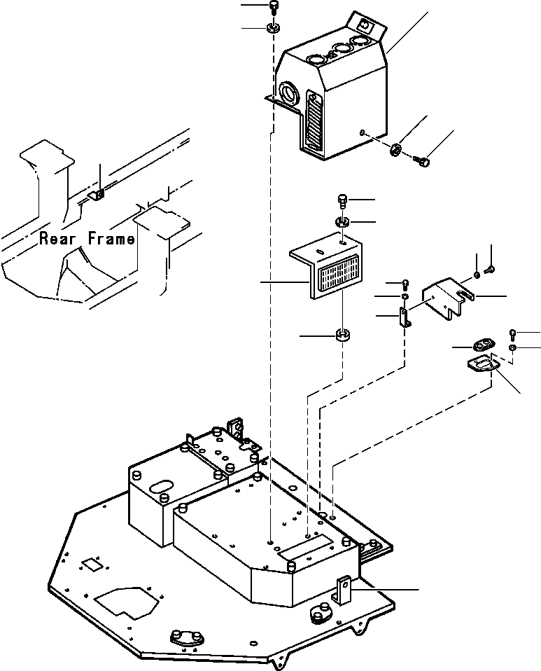 BOLT, MOUNT HEATER 01010-51052 KOMATSU