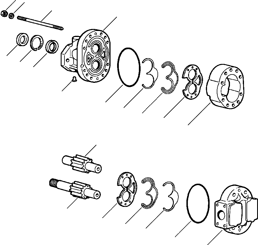 PUMP ASSEMBLY, HYDRAULIC 1460 003 H91 KOMATSU