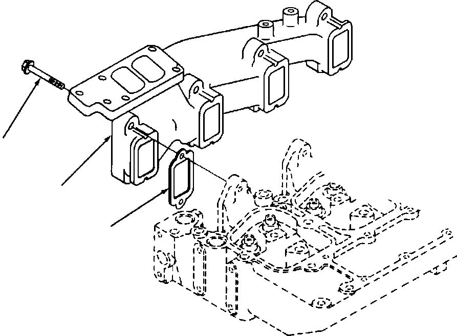 GASKET, EXHAUST MANIFOLD 1240 347 H2 KOMATSU