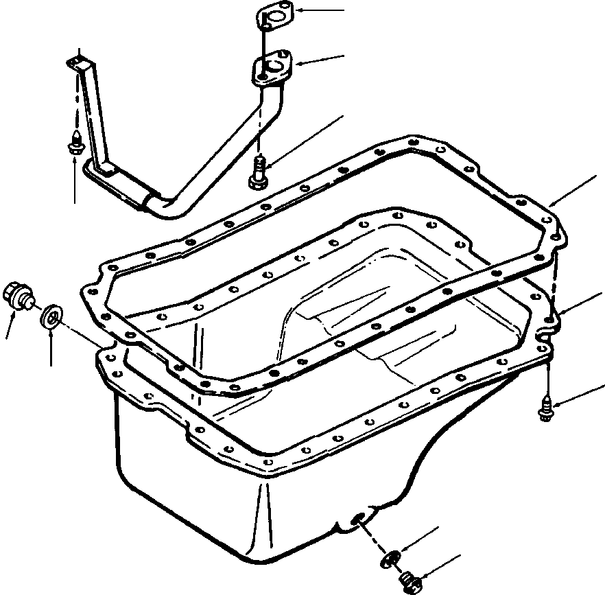 CONNECTION, OIL SUCTION 1240 732 H2 KOMATSU