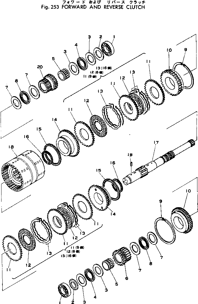 GEAR¤ 41 TEETH,FORWARD 381-941308-2 KOMATSU