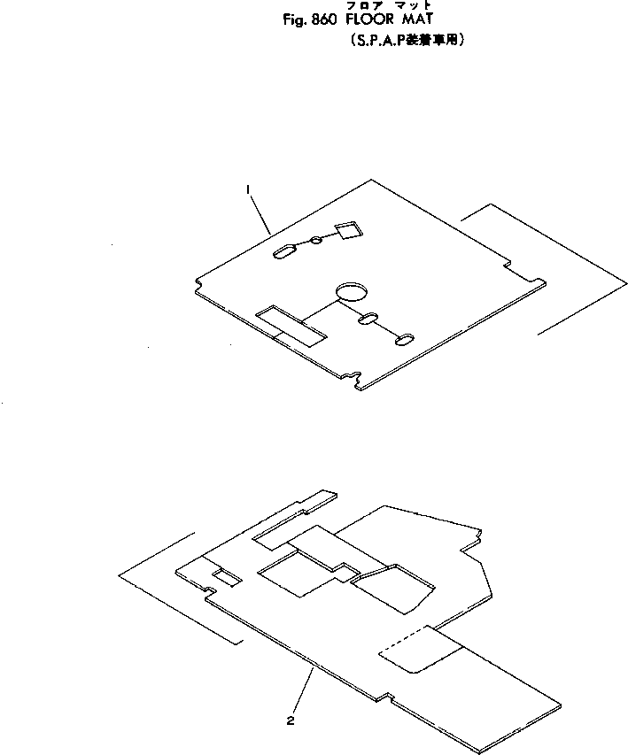 FLOOR MAT KIT 385-10155621 KOMATSU