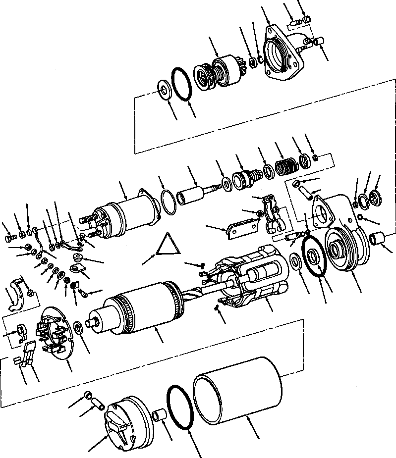 MOTOR ASSEMBLY, CRANKING 206-01-A1120 KOMATSU