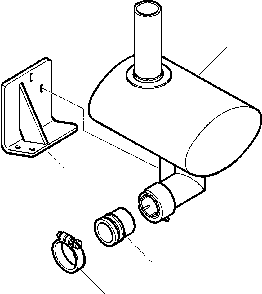 MUFFLER, EXHAUST 417-01-A1410 KOMATSU