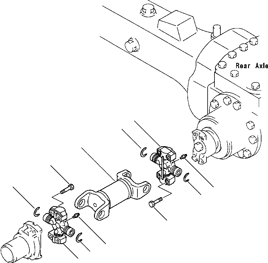 DRIVE SHAFT ASS'Y,REAR 417-20-14112 KOMATSU
