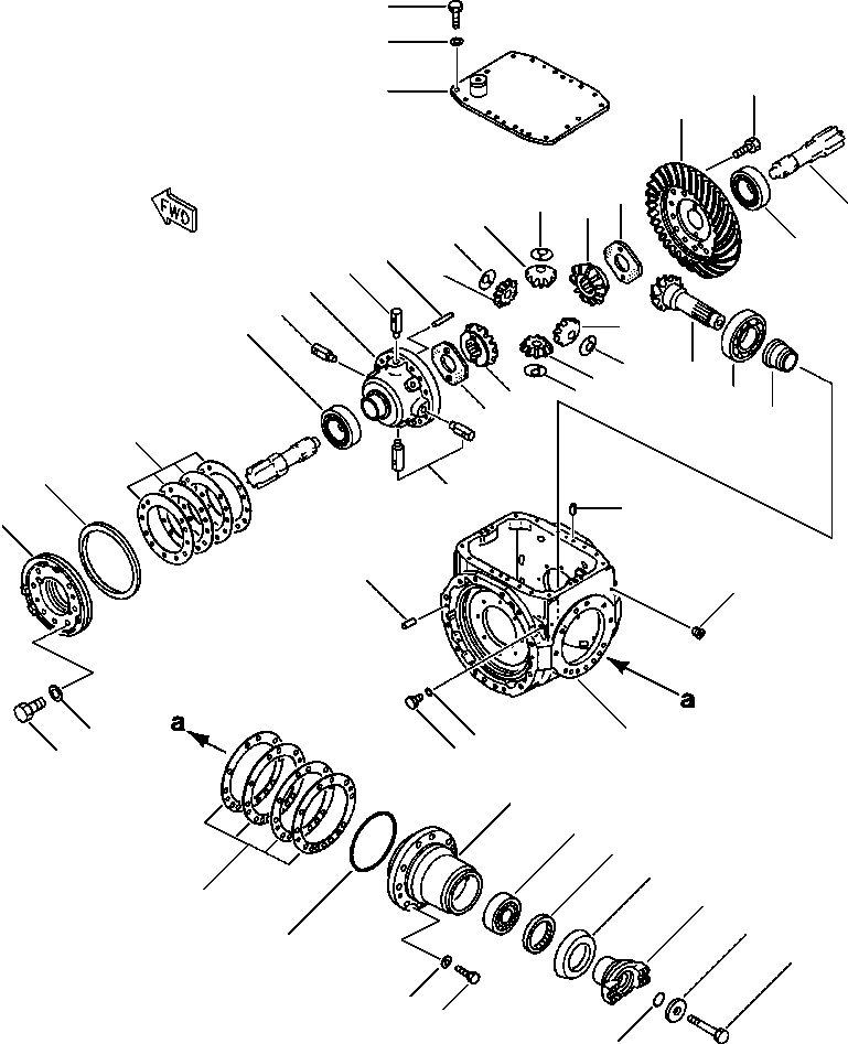 DIFFERENTIAL ASSEMBLY, FRONT 417-22-11031 KOMATSU