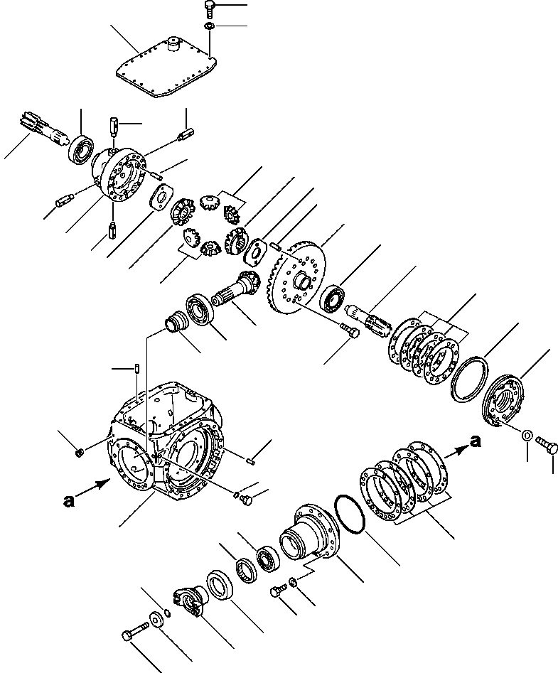 DIFFERENTIAL ASSEMBLY, REAR 417-23-11030 KOMATSU