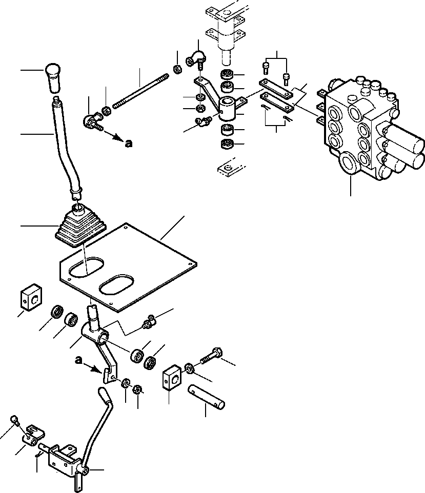 PLATE, ATTACHMENT CONTROL LEVER 416-877-A120 KOMATSU