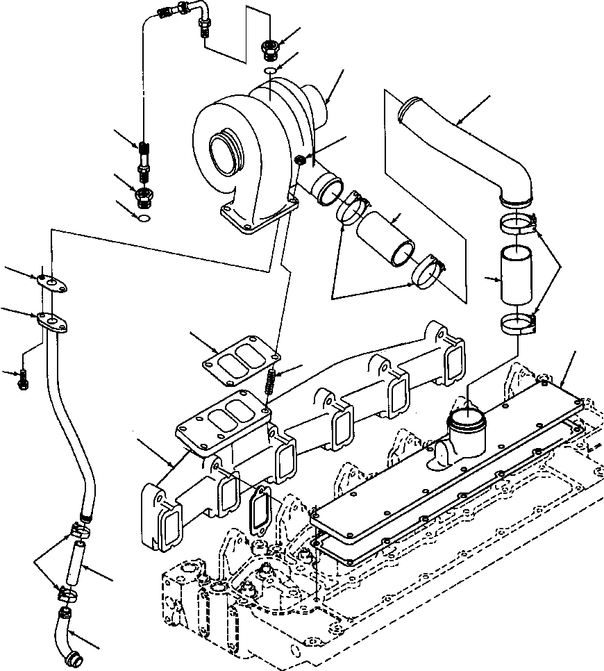 CONNECTION, TURBO OIL DRAIN 1240 736 H1 KOMATSU