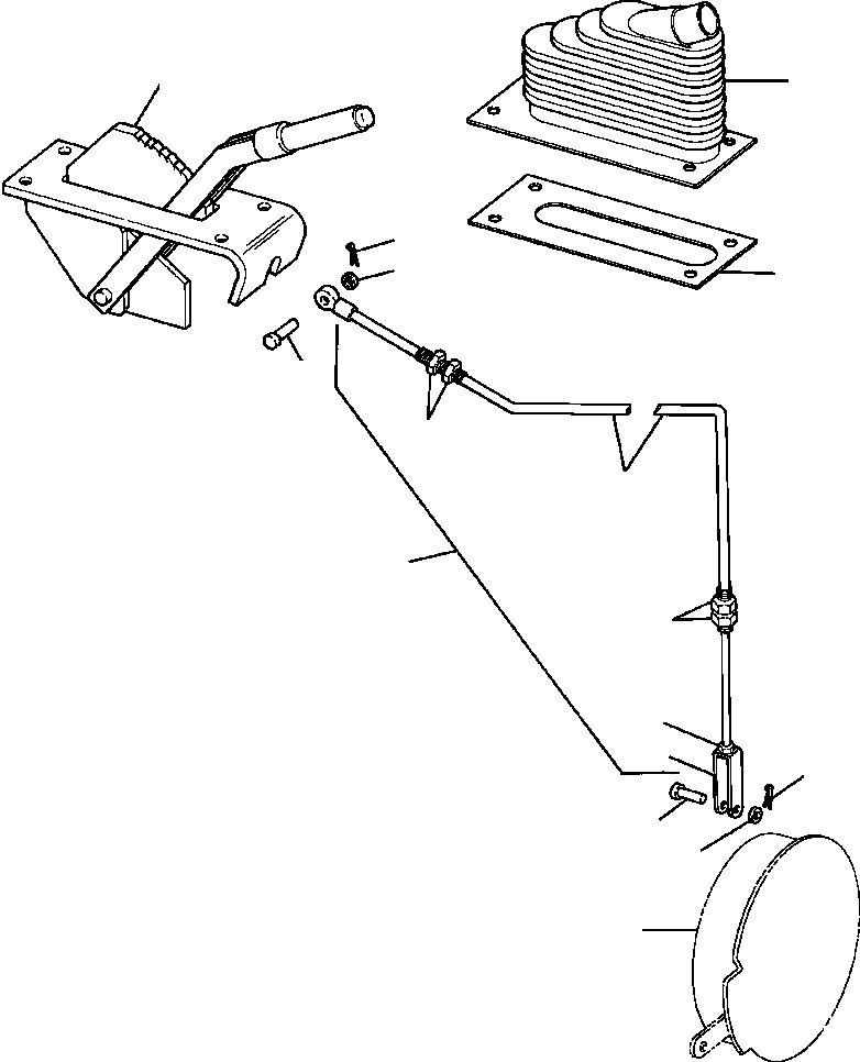 PARKING BRAKE LINKAGE 1252 627 H91 KOMATSU