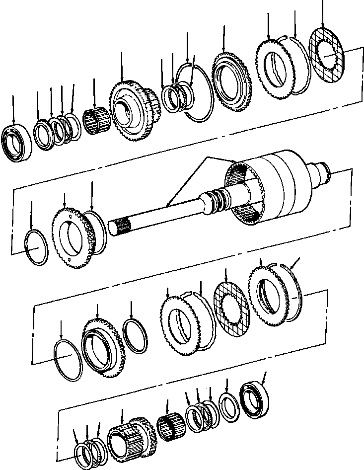 SHAFT AND HOUSING, FORWARD AND REVERSE 1112 259 C1 KOMATSU