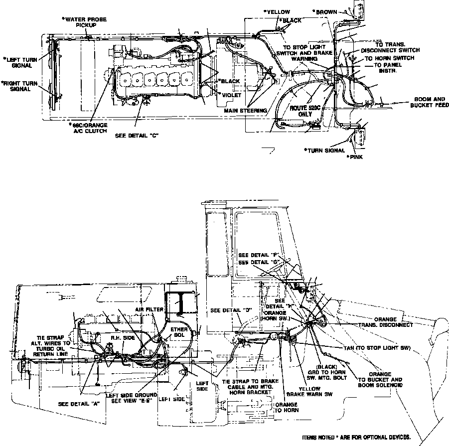 TAIL  (SEE PG 08-024) .LAMP, STOP AND KOMATSU