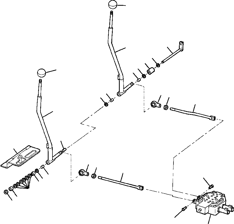 ROD, BUCKET AND AUXILIARY CONTROL 1126 221 C2 KOMATSU