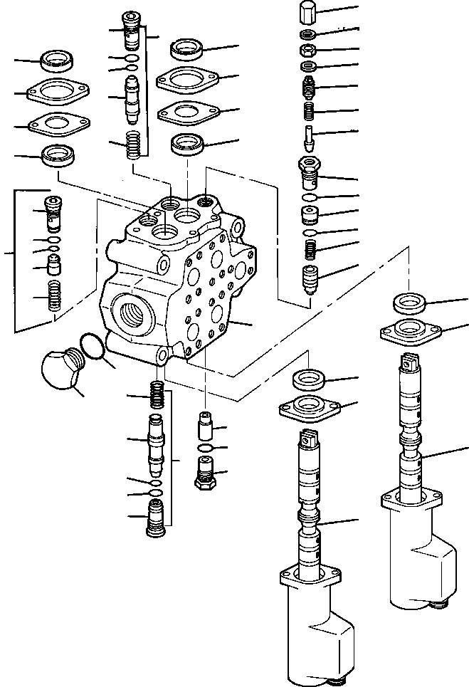 VALVE ASSEMBLY, EQUIPMENT CONTROL - 2 SPOOL 1268 260 H91 KOMATSU
