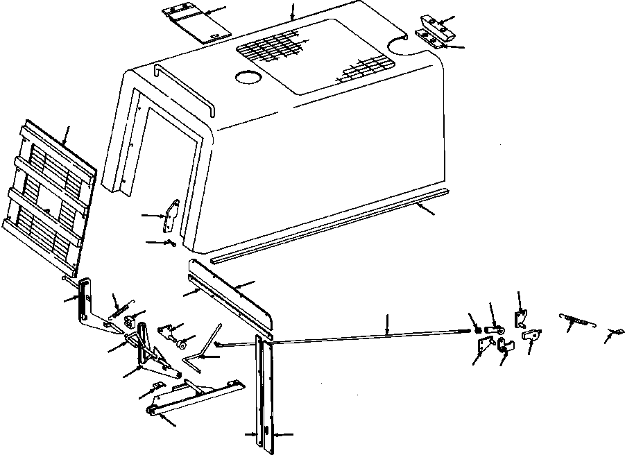 HINGE, R.H 1127 710 C1 KOMATSU