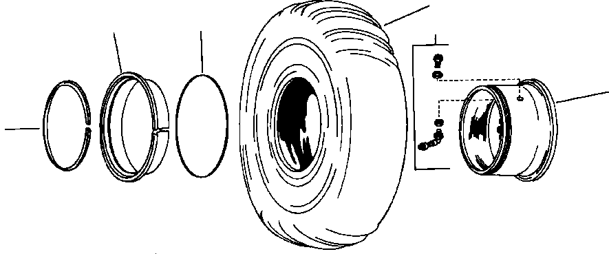 FLANGE, SIDE 1125 381 C1 KOMATSU