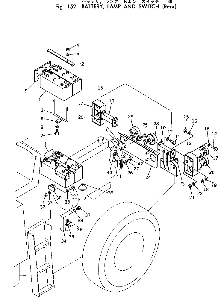 BATTERY (145F51) 08000-31215 KOMATSU