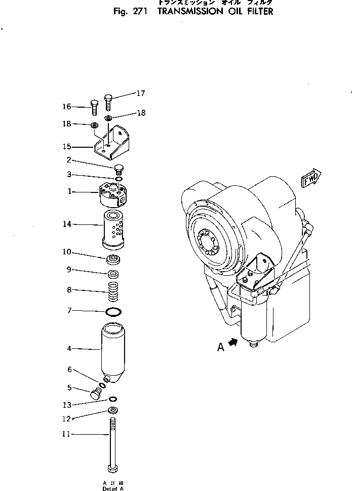 OIL FILTER ASS'Y 385-10100012 KOMATSU