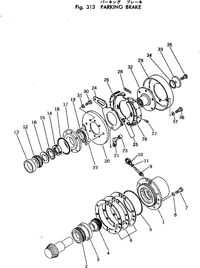 PARKING BRAKE ASS'Y 385-10223391 KOMATSU