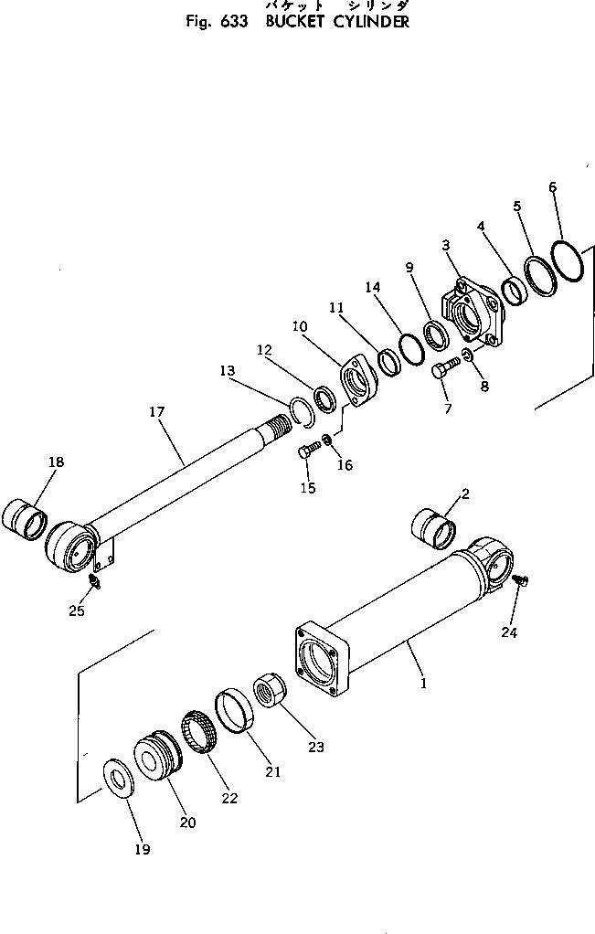 CYLINDER ASS'Y,BUCKET 707-01-13240 KOMATSU