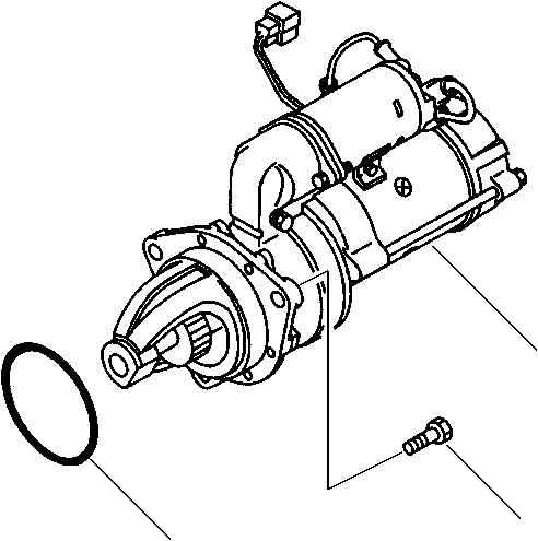 BOLT, M10 X 45 12 PT - CRANKING MOTOR MOUNTING 01437-11045 KOMATSU