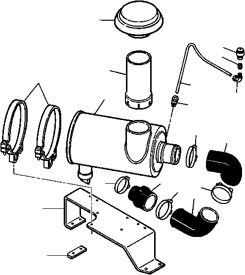 BRACKET, AIR CLEANER MOUNT 418-01A-1650 KOMATSU