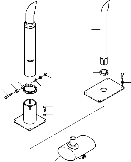 MUFFLER, EXHAUST 418-01-A1592 KOMATSU