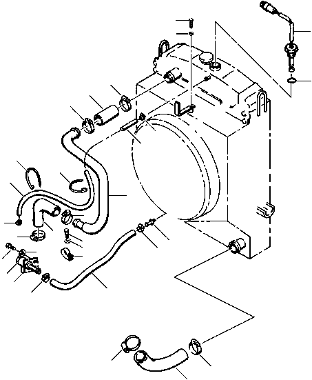 Стяжка 08034-00538 KOMATSU