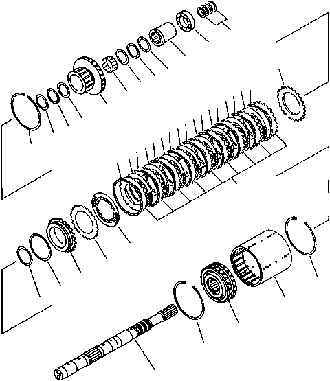 CLUTCH ASSEMBLY, FORWARD AND REVERSE 418-15-11600 KOMATSU