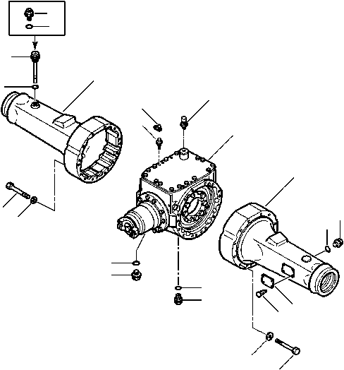 AXLE ASSEMBLY, REAR 418-23-10013 KOMATSU