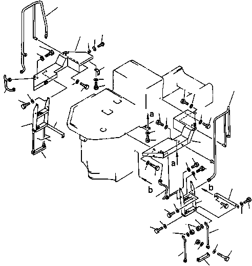 HANDRAIL,L.H. 418-54-12151 KOMATSU