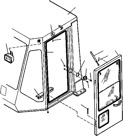 BOLT, DOOR HINGE 426-925-A720 KOMATSU