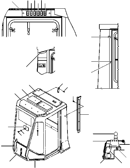 COVER, REAR PANEL 418-927-AF90 KOMATSU