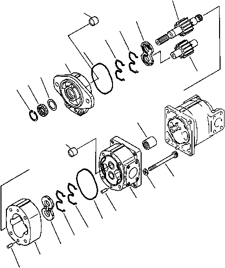 PUMP ASS'Y,(SAL50) 705-11-34210 KOMATSU