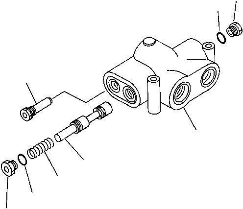 VALVE ASSEMBLY, PRIORITY 418-64-15201 KOMATSU
