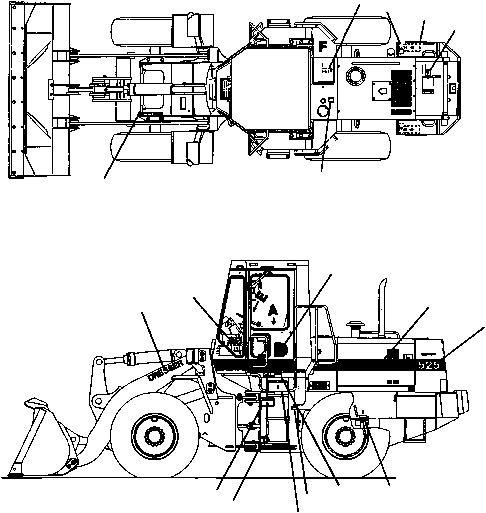 LUBE CHART 418-93-A1110 KOMATSU
