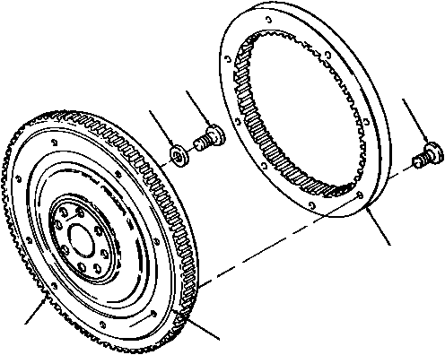 FLYWHEEL ASSEMBLY 1294 338 H91 KOMATSU