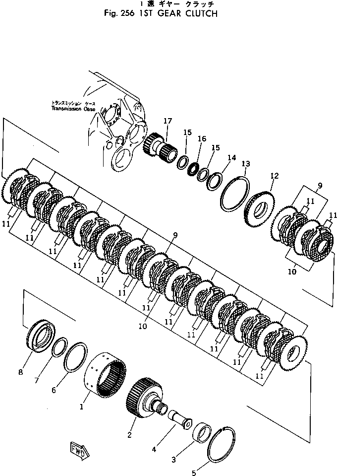 CLUTCH ASS'Y,1ST 385-11053062 KOMATSU