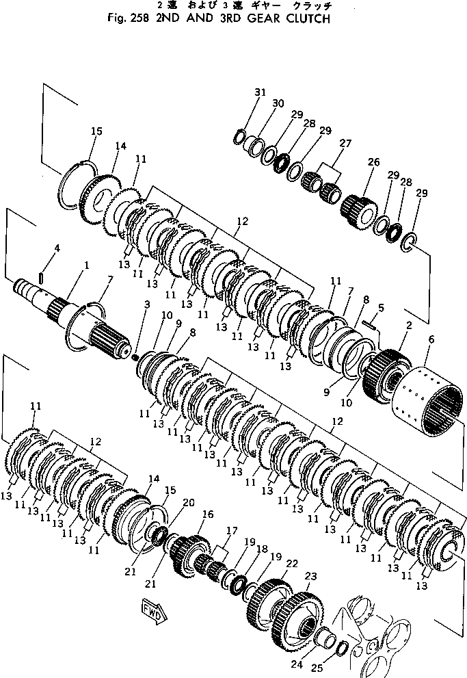 CLUTCH ASS'Y,2ND AND 3RD 385-10154211 KOMATSU