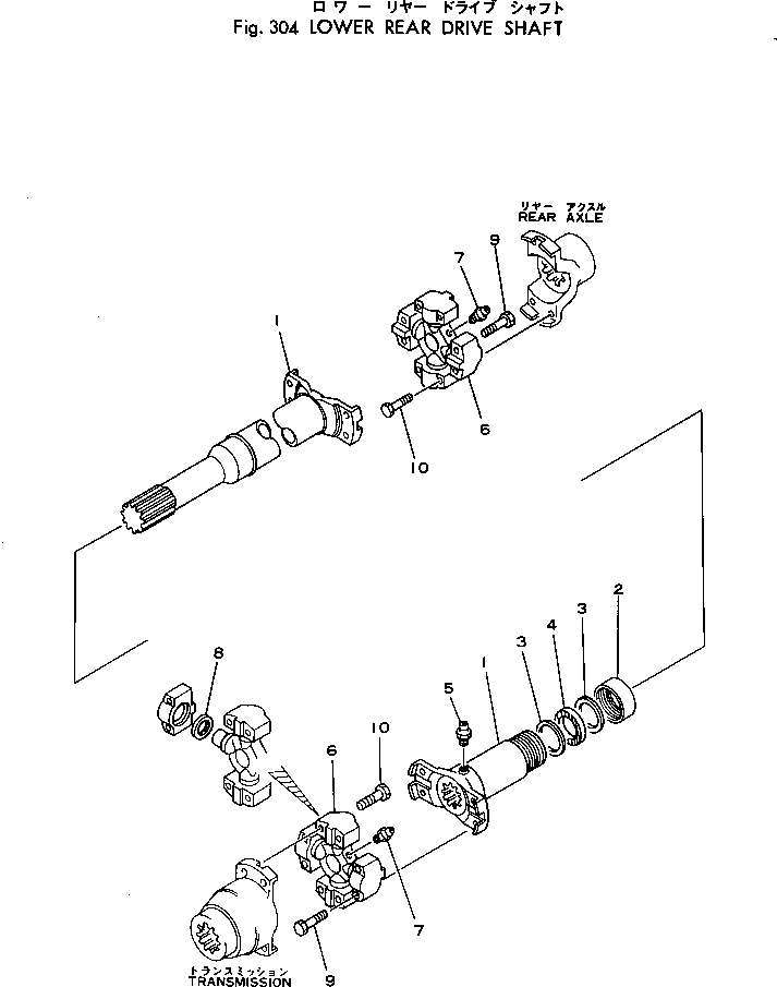 DRIVE SHAFT ASS'Y 385-10356801 KOMATSU
