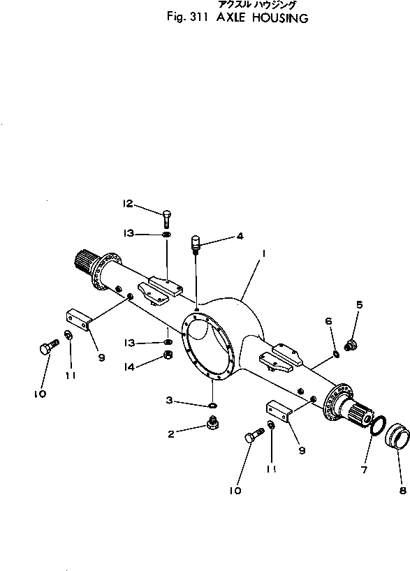 REAR AXLE ASS'Y 385-10081571 KOMATSU