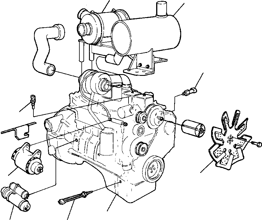 ENGINE AND ACCESSORIES 419-01-A1010 KOMATSU