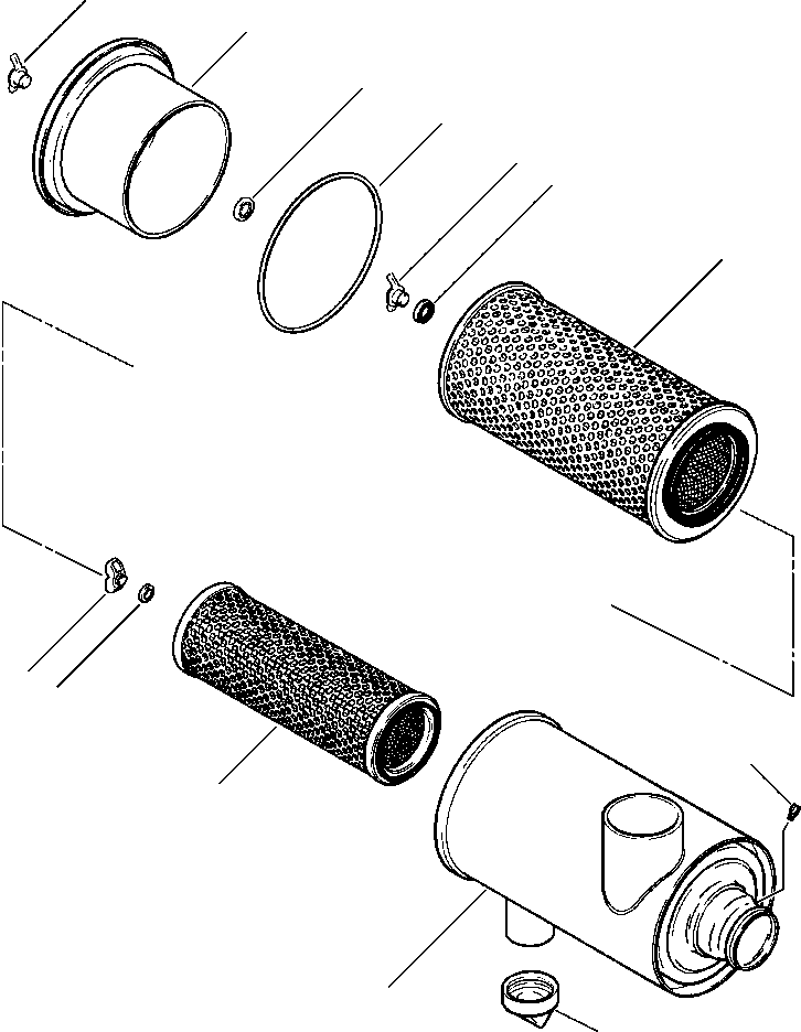 CLEANER ASSEMBLY, AIR 419-01-A1130 KOMATSU
