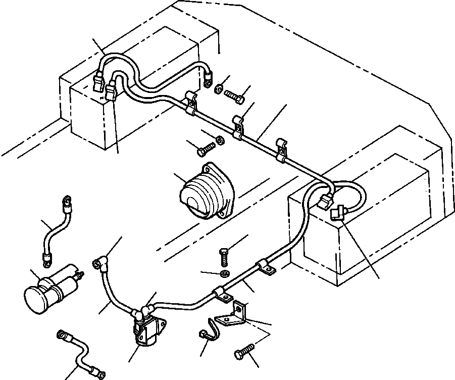 WIRE ASSEMBLY (RELAY TO STARTER) 423-06-12260 KOMATSU