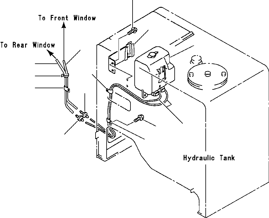 TANK, WINDSHIELD WASHER 419-926-A280 KOMATSU