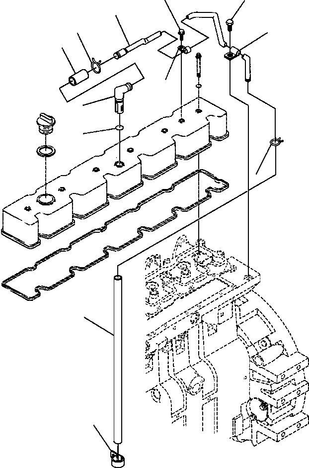CONNECTION, VENT 1241 048 H2 KOMATSU