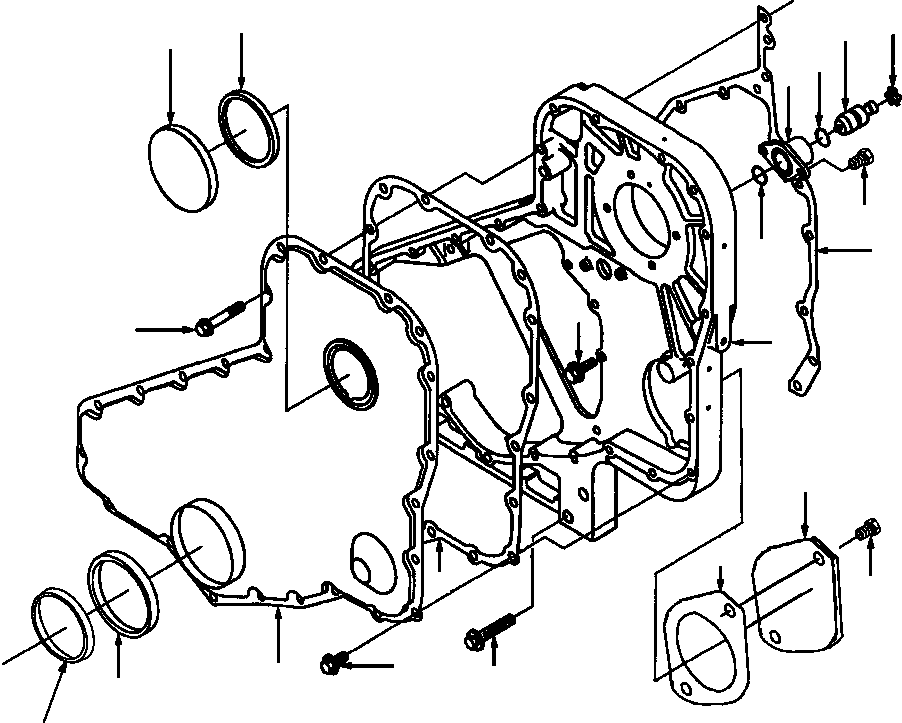 GASKET, GEAR COVER 1241 282 H2 KOMATSU