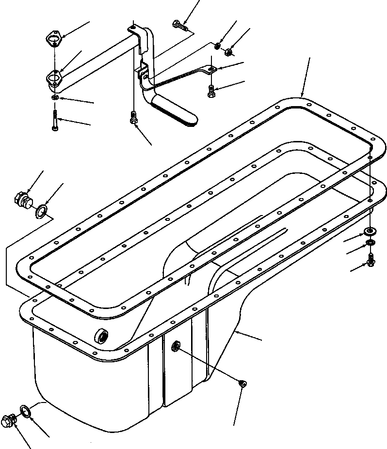 GASKET, OIL PAN 1277 894 H1 KOMATSU